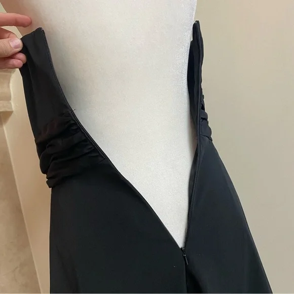 White House Black Market Black Bubble Hem Strapless Women Size 4 Cocktail Party - Picture 8 of 13